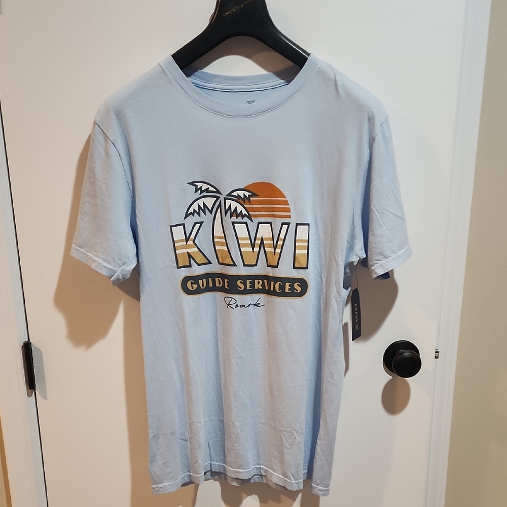 ROARK mens size M Kiwi Guide Services Graphic T Shirt short sleeve cotton tee